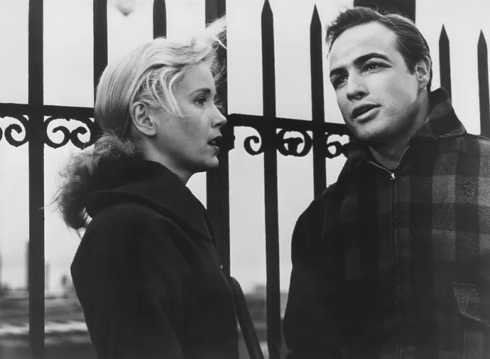 Framed Print : ON THE WATERFRONT, from left: Eva Marie Saint, Marlon Brando, 1954 Framed Print : ON THE WATERFRONT, from left: Eva Marie Saint, Marlon Brando, 1954