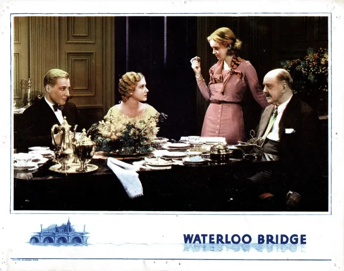 Framed Print : WATERLOO BRIDGE, from left, Douglass Montgomery, Mae Clarke, Bette Davis, Frederick Kerr, 1931