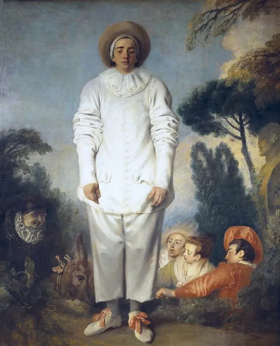 Framed Print : WATTEAU, Jean-Antoine (1684-1721). Pierrot also known as Gilles. ca. 1718 - ca. 1719. Rococo. Oil on canvas. FRANCE. Paris. Louvre Museum Framed Print : WATTEAU, Jean-Antoine (1684-1721). Pierrot also known as Gilles. ca. 1718 - ca. 1719. Rococo. Oil on canvas. FRANCE. Paris. Louvre Museum
