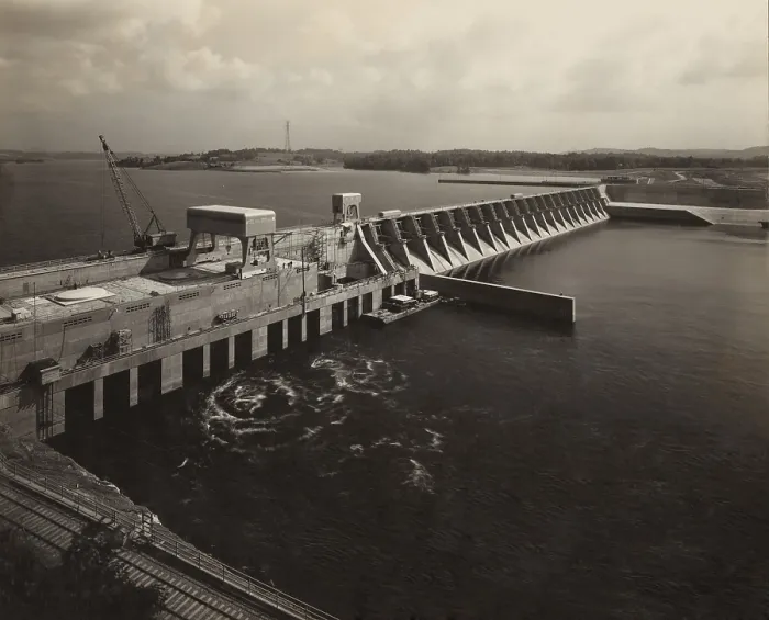 Framed Print : Watts Bar Dam on the Tennessee River was built in the early 1940s as part of the Tennessee Valley Authority public works project Framed Print : Watts Bar Dam on the Tennessee River was built in the early 1940s as part of the Tennessee Valley Authority public works project