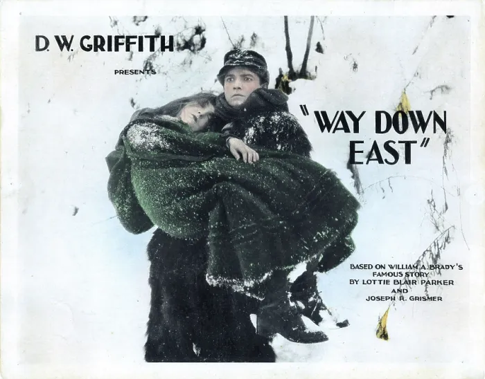 Framed Print : WAY DOWN EAST, from left: Lillian Gish, Richard Barthelmess, 1920