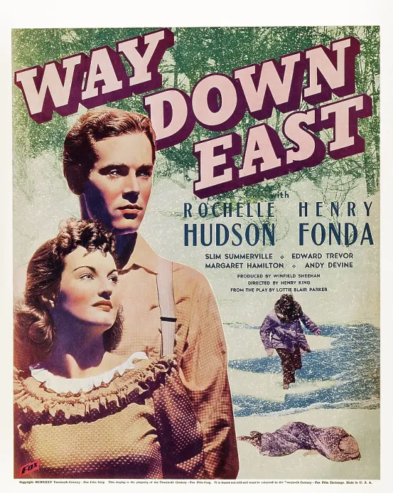 Framed Print : WAY DOWN EAST, US poster art, from left: Rochelle Hudson, Henry Fonda, 1935, TM and copyright 20th Century-Fox Fox Film Corp. All rights reserved  /  Courtesy: Everett Collection