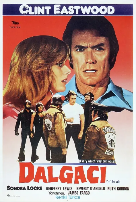 Framed Print : EVERY WHICH WAY BUT LOOSE, (aka DALGACI'NIN KRALI), Turkish poster, from left: Sondra Locke, Clint Eastwood, 1978. Warner Bros. / courtesy Everett Collection