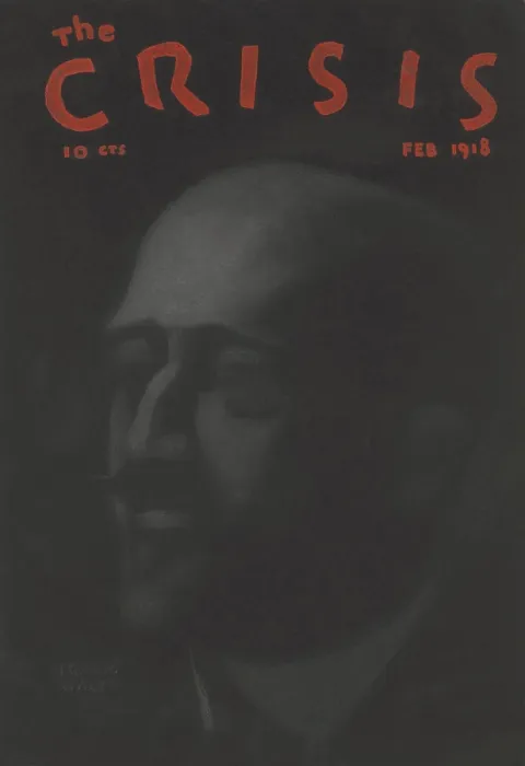 Framed Print : W.E.B. Du Bois portrait on the 1918 issue of THE CRISIS, the magazine of the NAACP