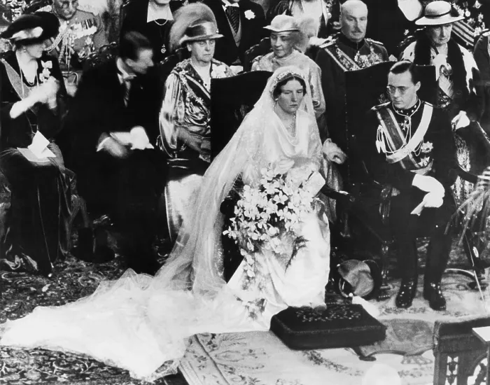 Framed Print : Wedding of Princess Juliana of Holland, and her husband, Prince Bernhard of Lippe-Biesterfeld. Jan, 7, 1937