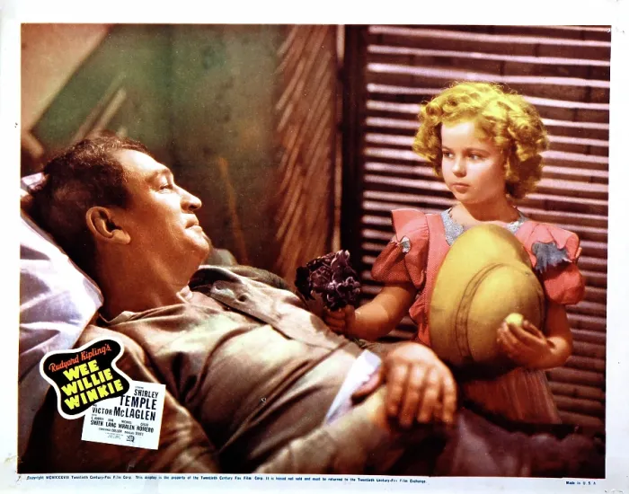 Framed Print : WEE WILLIE WINKIE, US lobbycard, from left: Victor McLaglen, Shirley Temple, 1937, TM and Copyright 20th Century Fox Film Corp. All rights reserved Framed Print : WEE WILLIE WINKIE, US lobbycard, from left: Victor McLaglen, Shirley Temple, 1937, TM and Copyright 20th Century Fox Film Corp. All rights reserved