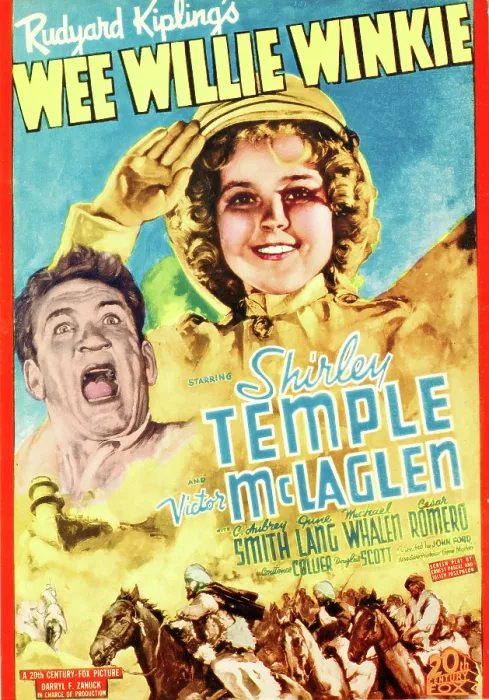 Framed Print : WEE WILLIE WINKIE, poster art, from left: Victor McLaglen, Shirley Temple, 1937. 20th Century Fox, TM & Copyright / courtesy Everett Collection Framed Print : WEE WILLIE WINKIE, poster art, from left: Victor McLaglen, Shirley Temple, 1937. 20th Century Fox, TM & Copyright / courtesy Everett Collection