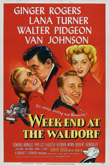Framed Print : WEEKEND AT THE WALDORF, Ginger Rogers, Walter Pidgeon, Van Johnson, Lana Turner, Xavier Cugat, 1945 Framed Print : WEEKEND AT THE WALDORF, Ginger Rogers, Walter Pidgeon, Van Johnson, Lana Turner, Xavier Cugat, 1945