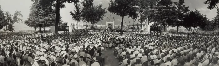 Framed Print : Wendell L. Willkie Notification Ceremony, in Elwood, Indiana, August 17, 1940