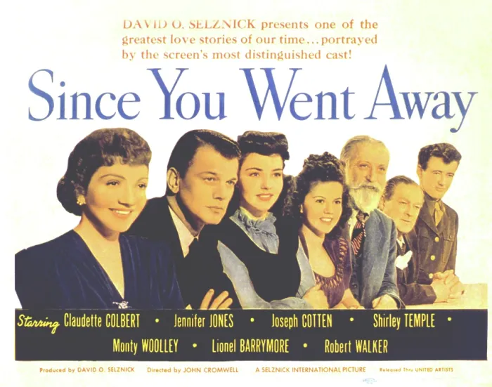 Framed Print : SINCE YOU WENT AWAY, Claudette Colbert, Joseph Cotten, Jennifer Jones, Shirley Temple, Monty Woolley, Lionel Barrymore, Robert Walker, 1944