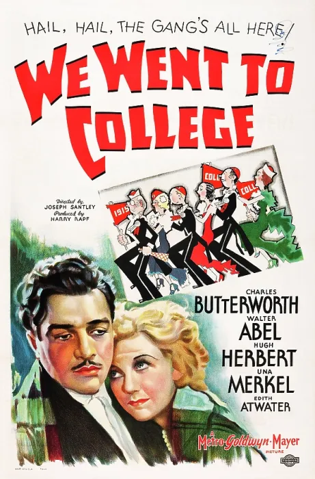 Framed Print : WE WENT TO COLLEGE, US poster art, from left: Walter Abel, Una Merkel, 1936 Framed Print : WE WENT TO COLLEGE, US poster art, from left: Walter Abel, Una Merkel, 1936