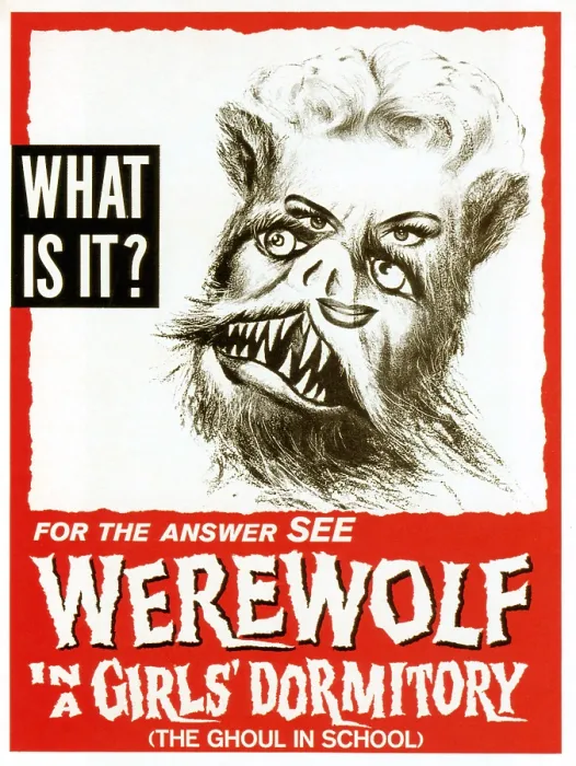 Framed Print : WEREWOLF IN A GIRLS DORMITORY, (aka LYCANTHROPUS), 1961