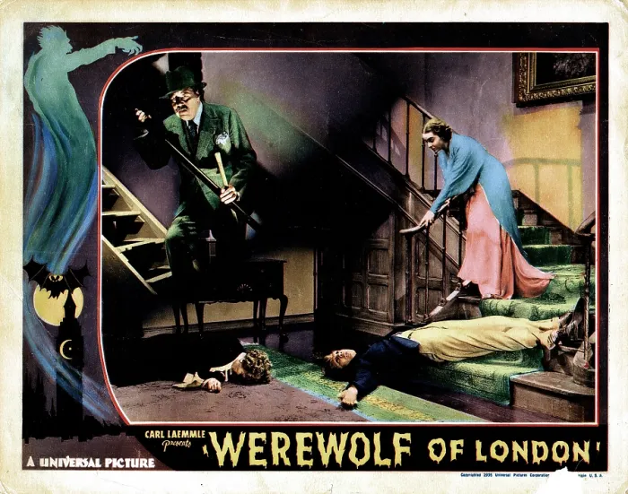 Framed Print : WEREWOLF OF LONDON, from left, Warner Oland, Henry Hull, Valerie Hobson, 1935