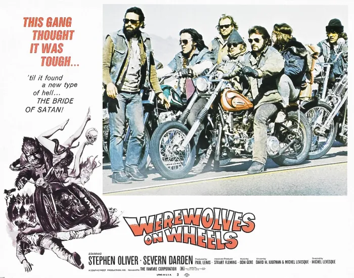 Framed Print : WEREWOLVES ON WHEELS, Stephen Oliver (standing), 1971