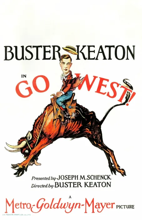 Framed Print : GO WEST! (aka GO WEST), Buster Keaton, 1925