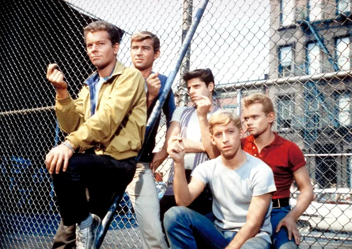 Framed Print : WEST SIDE STORY, Russ Tamblyn, Tucker Smith, Tony Mordente, Eliot Feld, David Winters, 1961