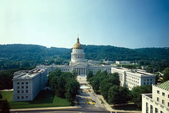 Framed Print : West Virginia Capitol, 1800 Washington Street, Charleston, WV, photo 1981