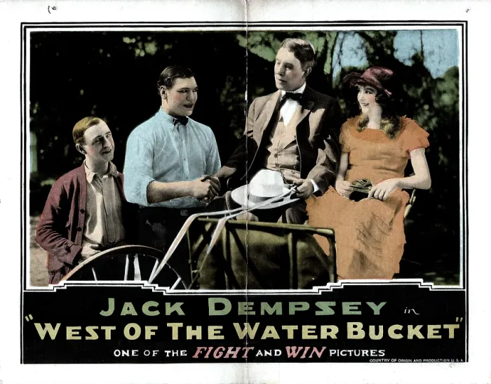Framed Print : WEST OF THE WATER BUCKET, Jack Dempsey (second from left), 1924 Framed Print : WEST OF THE WATER BUCKET, Jack Dempsey (second from left), 1924