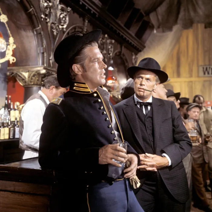 Framed Print : HOW THE WEST WAS WON, George Peppard, Richard Widmark, 1962
