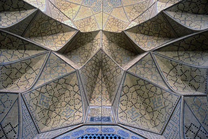 Framed Print : Western Ivan's Vault in the Friday Mosque (Masijd-i jami), XII Century, mixed technique - Detail Framed Print : Western Ivan's Vault in the Friday Mosque (Masijd-i jami), XII Century, mixed technique - Detail