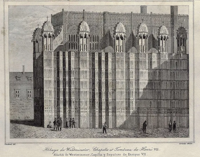 Framed Print : Westminster Abbey. Chapel of the tomb of Henry VII. Engraving. AISA / Everett Collection**US SALES ONLY**