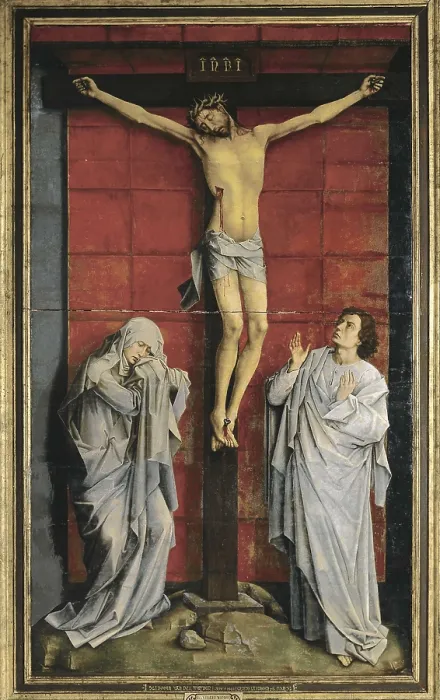 Framed Print : WEYDEN, Rogier van der (1400-1464). Calvary. SPAIN. San Lorenzo de El Escorial. Royal Monastery of San Lorenzo de El Escorial. Flemish art. Oil on wood Framed Print : WEYDEN, Rogier van der (1400-1464). Calvary. SPAIN. San Lorenzo de El Escorial. Royal Monastery of San Lorenzo de El Escorial. Flemish art. Oil on wood