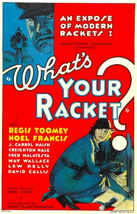 Framed Print : WHAT'S YOUR RACKET?, top: Regis Toomey, bottom: Noel Francis, 1934