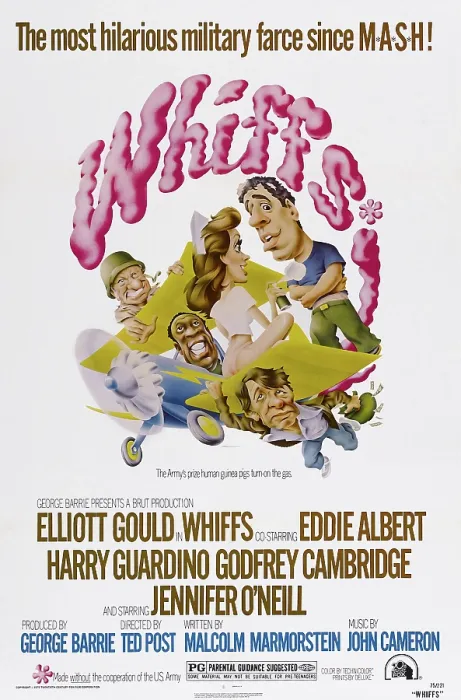 Framed Print : WHIFFS, US poster art, clockwise from top right: Elliott Gould, Harry Guardino, Godfrey Cambridge, Jennifer O'Neill, Eddie Albert, 1975 Framed Print : WHIFFS, US poster art, clockwise from top right: Elliott Gould, Harry Guardino, Godfrey Cambridge, Jennifer O'Neill, Eddie Albert, 1975