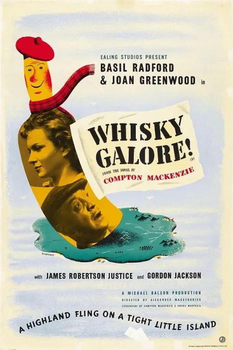 Framed Print : WHISKY GALORE, (aka WHISKY GALORE!), US poster art, Joan Greenwood, Basil Radford, 1949