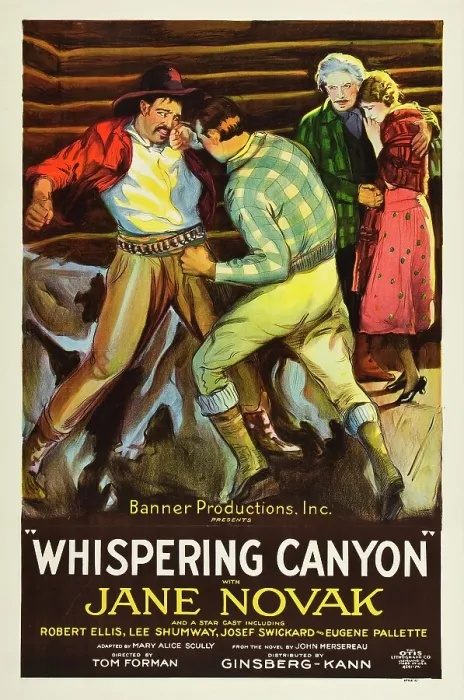 Framed Print : WHISPERING CANYON, poster art, 1926