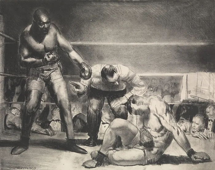 Framed Print : THE WHITE HOPE, by George Bellows, 1921, American print, lithograph Framed Print : THE WHITE HOPE, by George Bellows, 1921, American print, lithograph