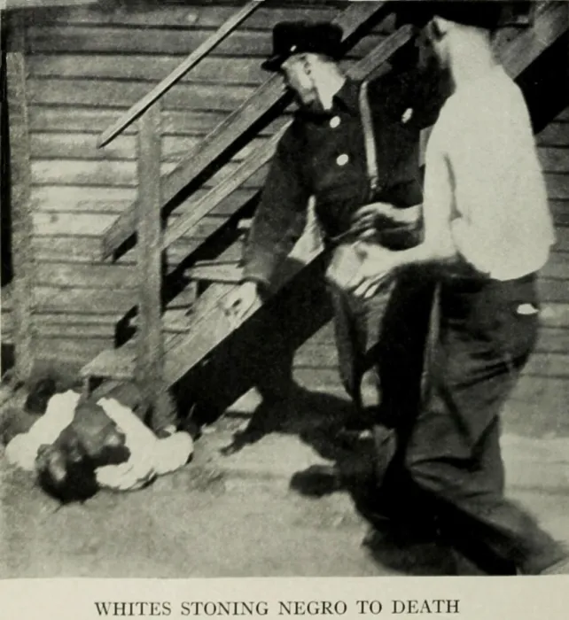 Framed Print : Two white men stoning an African American man to death during 1919 Chicago Race Riot. From July 27-August 3, 1919 when thirty-eight people were killed in the riot Framed Print : Two white men stoning an African American man to death during 1919 Chicago Race Riot. From July 27-August 3, 1919 when thirty-eight people were killed in the riot