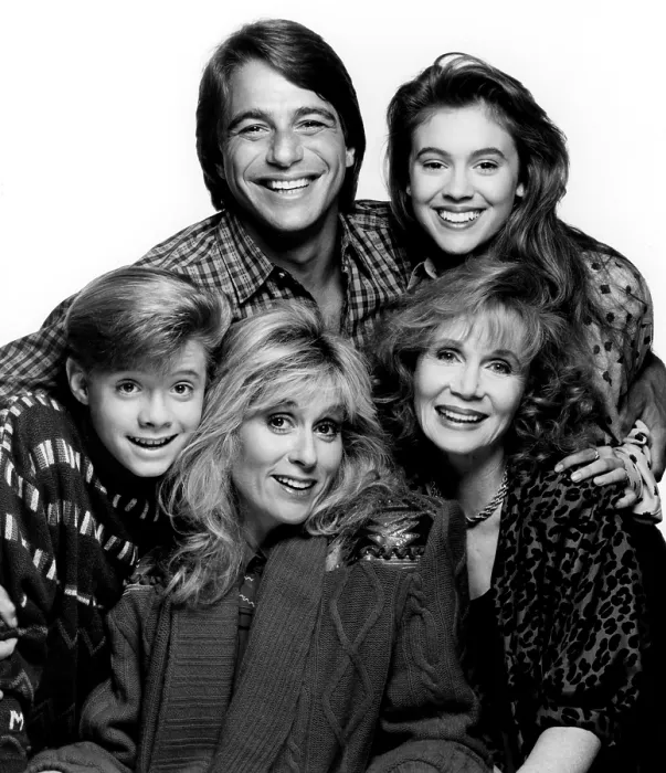 Framed Print : WHO'S THE BOSS?, clockwise from top left, Tony Danza, Alyssa Milano, Katherine Helmond, Judith Light, Danny Pintauro, 1984-92 (1989 photo) Framed Print : WHO'S THE BOSS?, clockwise from top left, Tony Danza, Alyssa Milano, Katherine Helmond, Judith Light, Danny Pintauro, 1984-92 (1989 photo)