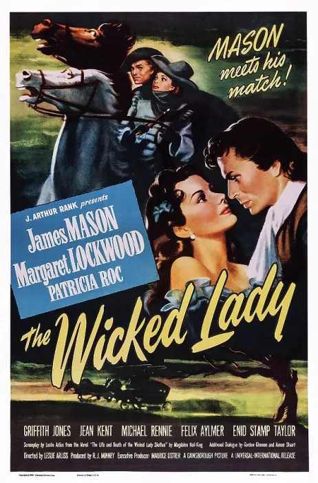 Framed Print : THE WICKED LADY, US poster art, top l-r: James Mason, Margaret Lockwood, bottom l-r: Margaret Lockwood, James Mason, 1945