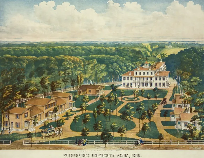 Framed Print : Wilberforce University, Xenia, Ohio, 1856-60, was founded in a converted hotel on 54 acres of a resort property Framed Print : Wilberforce University, Xenia, Ohio, 1856-60, was founded in a converted hotel on 54 acres of a resort property