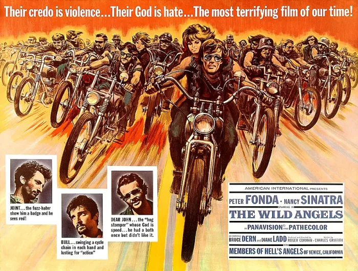 Framed Print : THE WILD ANGELS, center: Nancy Sinatra, Peter Fonda, bottom from left: Lou Procopio, Coby Denton, Buck Taylor, 1966 Framed Print : THE WILD ANGELS, center: Nancy Sinatra, Peter Fonda, bottom from left: Lou Procopio, Coby Denton, Buck Taylor, 1966