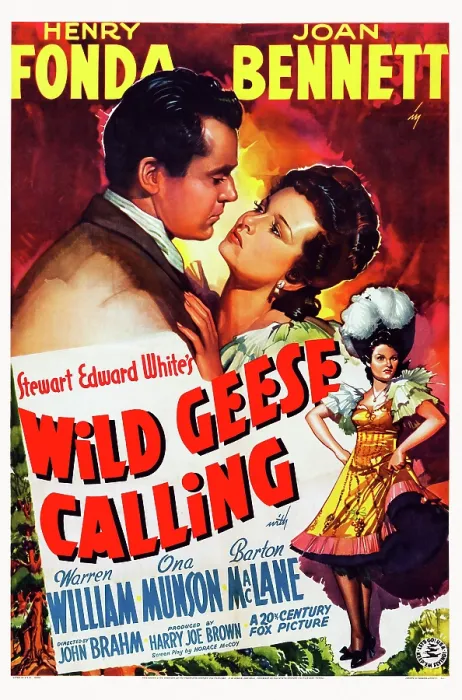 Framed Print : WILD GEESE CALLING, top from left: Henry Fonda, Joan Bennett on poster art, 1941, TM and Copyright 20th Century Fox Film Corp. All rights reserved. / courtesy Everett Collection Framed Print : WILD GEESE CALLING, top from left: Henry Fonda, Joan Bennett on poster art, 1941, TM and Copyright 20th Century Fox Film Corp. All rights reserved. / courtesy Everett Collection