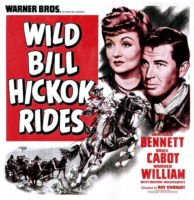 Framed Print : WILD BILL HICKOK RIDES, US poster, from left: Constance Bennett, Bruce Cabot, 1942 Framed Print : WILD BILL HICKOK RIDES, US poster, from left: Constance Bennett, Bruce Cabot, 1942