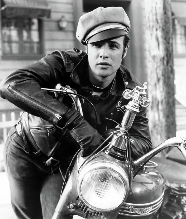 Framed Print : THE WILD ONE, Marlon Brando, 1954, leather jacket Framed Print : THE WILD ONE, Marlon Brando, 1954, leather jacket
