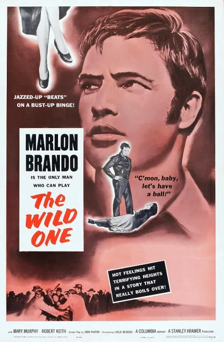 Framed Print : THE WILD ONE, US poster art, Marlon Brando, 1954 Framed Print : THE WILD ONE, US poster art, Marlon Brando, 1954
