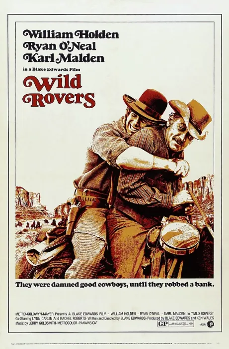 Framed Print : WILD ROVERS, US poster art, from left: Ryan O'Neal, William Holden, 1971