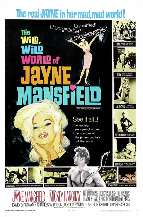 Framed Print : THE WILD, WILD WORLD OF JAYNE MANSFIELD, US poster, Jayne Mansfield, 1968 Framed Print : THE WILD, WILD WORLD OF JAYNE MANSFIELD, US poster, Jayne Mansfield, 1968