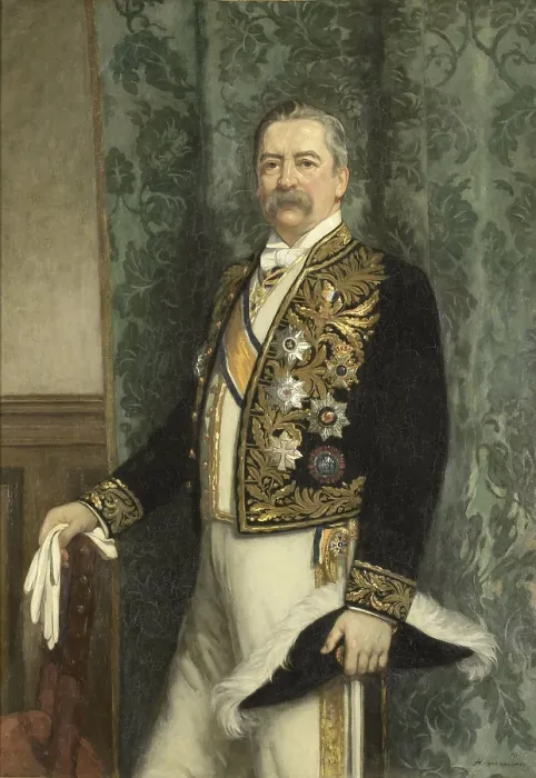 Framed Print : Willem Rooseboom, Governor General of the Dutch East Indies from 1899-1904. By Hendrik Johannes Haverman, 1905, Dutch painting, oil on canvas (BSLOC_2016_2_273) Framed Print : Willem Rooseboom, Governor General of the Dutch East Indies from 1899-1904. By Hendrik Johannes Haverman, 1905, Dutch painting, oil on canvas (BSLOC_2016_2_273)