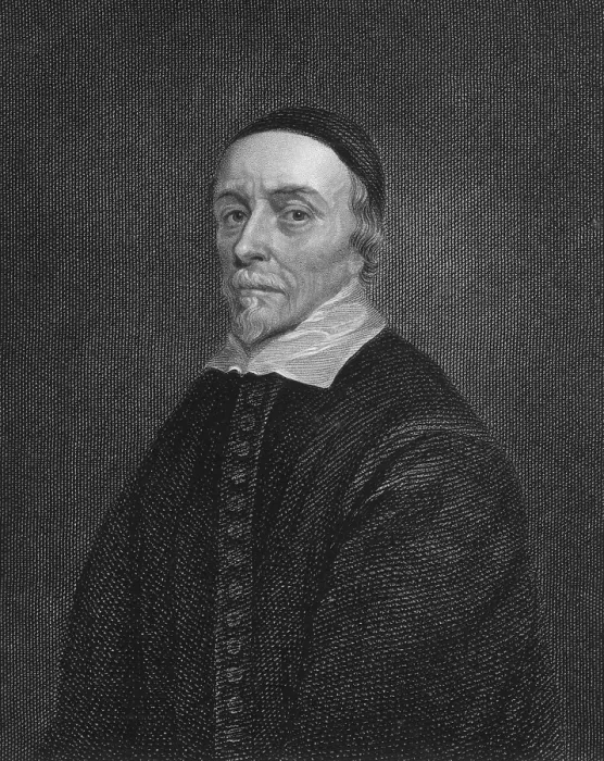Framed Print : William Harvey (1578-1657), English physician, discovered that the blood flows rapidly through a single system of arteries and veins