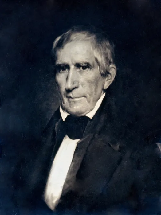 Framed Print : William Henry Harrison, daguerreotype credited to the photography studio of Southworth and Hawes, of Crawford Notch, New Hampshire, with dating circa 1850
