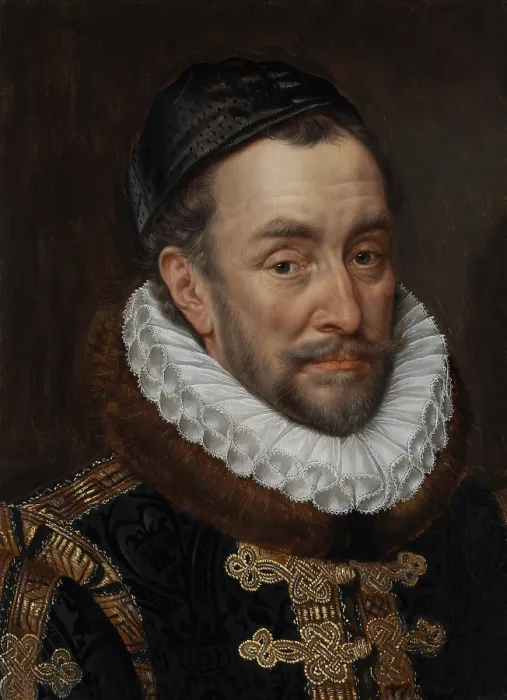 Framed Print : William I, Prince of Orange, by Adriaen Thomasz. Key, c. 1579, European painting, oil on panel
