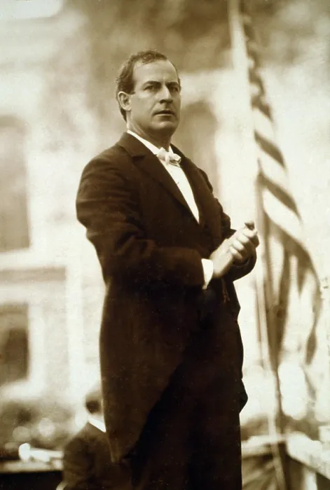 Framed Print : William Jennings Bryan, Democratic party presidential candidate. Cabinet card, Oct 3, 1896