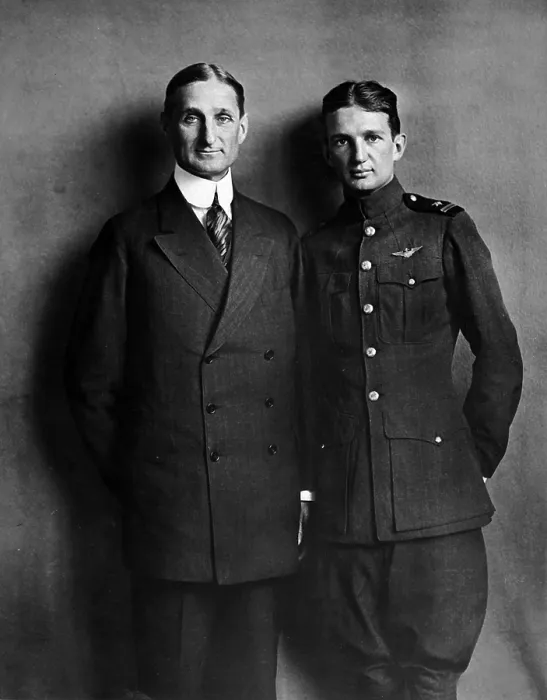 Framed Print : William McAdoo, Secy. of the Treasury, and his son William, Jr. who was in the aviation branch of the Navy in World War I. Sept. 1918 Framed Print : William McAdoo, Secy. of the Treasury, and his son William, Jr. who was in the aviation branch of the Navy in World War I. Sept. 1918