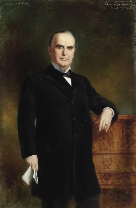 Framed Print : William McKinley, 24th President of the United States, held office from 1897-1901, when his second term ended after his death from an assassins gunshot Framed Print : William McKinley, 24th President of the United States, held office from 1897-1901, when his second term ended after his death from an assassins gunshot