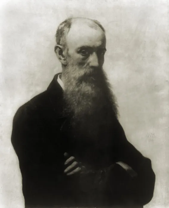 Framed Print : William Morris Hunt (1824-1879), American painter, educated in France, and influenced by Corot and the Barbizons